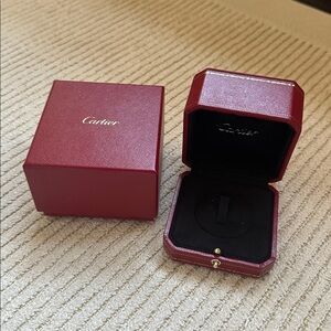 Cartier box with padded ring box